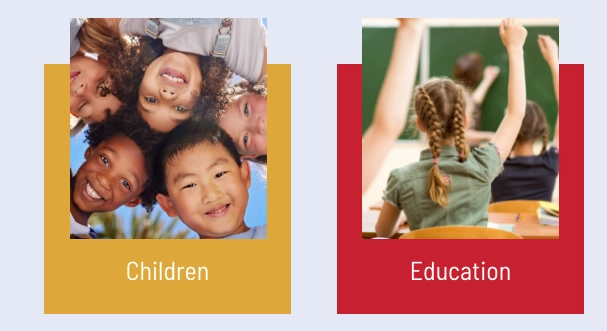 Children and Education Values banners